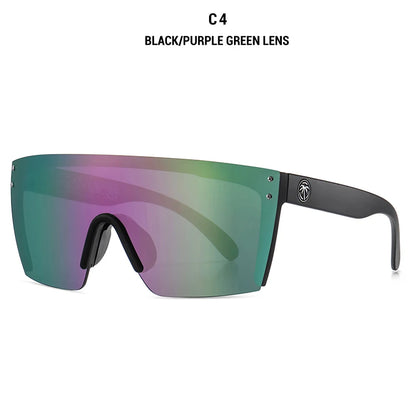 NEW Luxury Brand Mirrored Polarized Sunglasses — Men’s Sport Goggles with UV400 Protection & Case