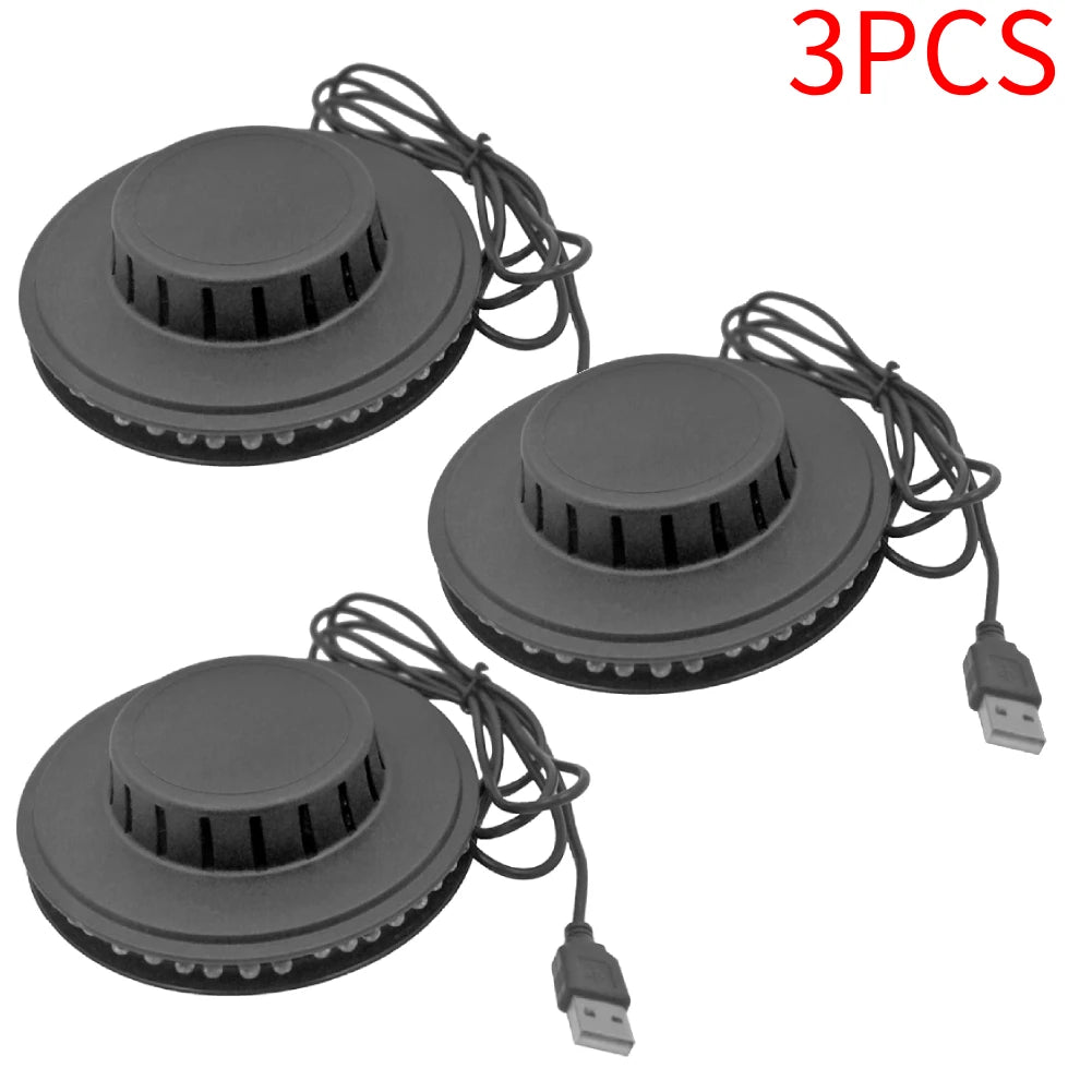 Sound Activated RGB Disco Light - USB Rotating LED Party Stage Light with Music Sync