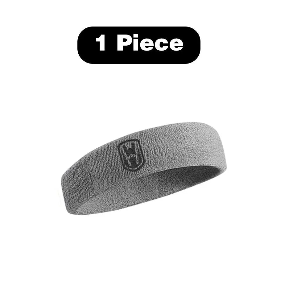 WOSWEIR Cotton Athletic Headband – Elastic Sweatband for Men & Women, Ideal for Gym, Sports, Basketball, Tennis & Fitness