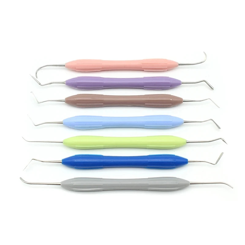 7pcs Dental Composite Resin Filling Spatula Set – Aesthetic Restoration Tools for Resin Filler & Dental Restoration
