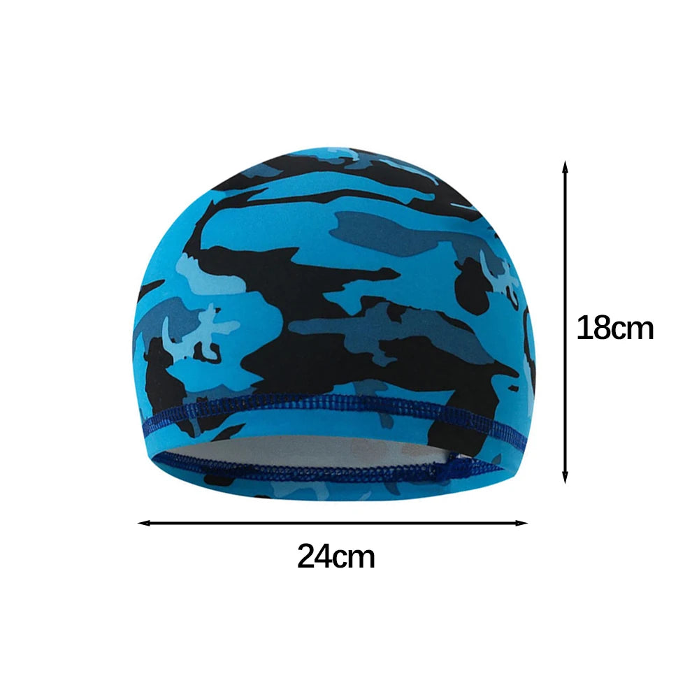 Summer UV Protection Ice Silk Skull Cap - Quick Dry Helmet Liner Hat for Men & Women, Cycling Running Workout Stretch Beanie
