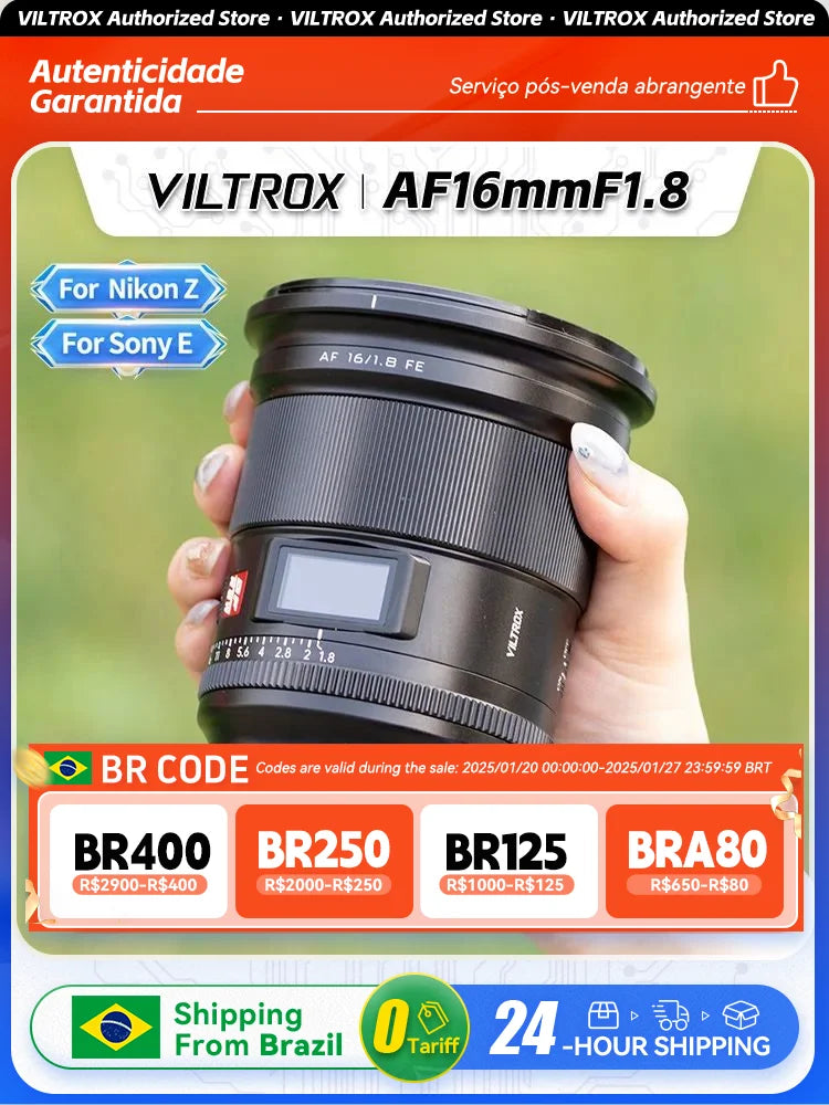 Viltrox AF 16mm F1.8 FE Wide Angle Fisheye Lens – Full Frame Camera Lens for Sony E Mount A7II, A7III, A7IV, A7SIII, A7RV, ZVE1