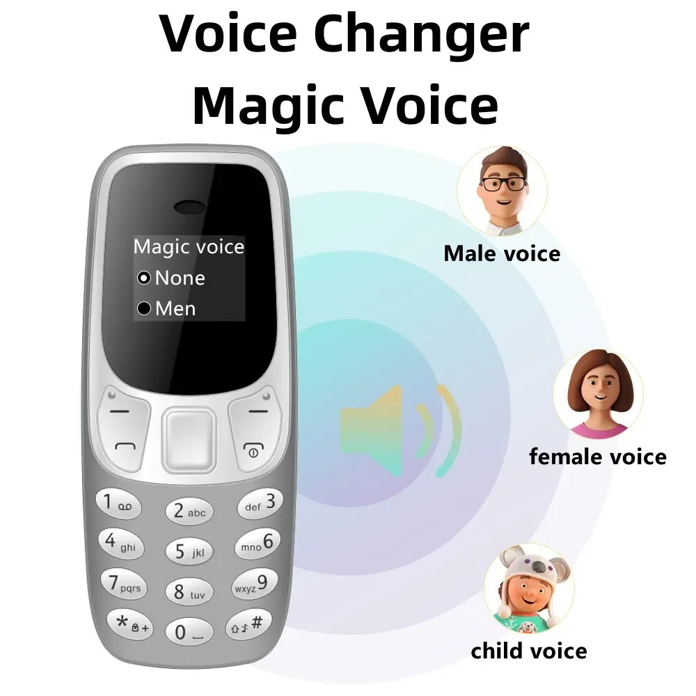 BM10 Mini Mobile Phone – Dual SIM, Bluetooth, Voice Changer, Low Radiation, Voice Recording, Multi-Language Small Cellphone