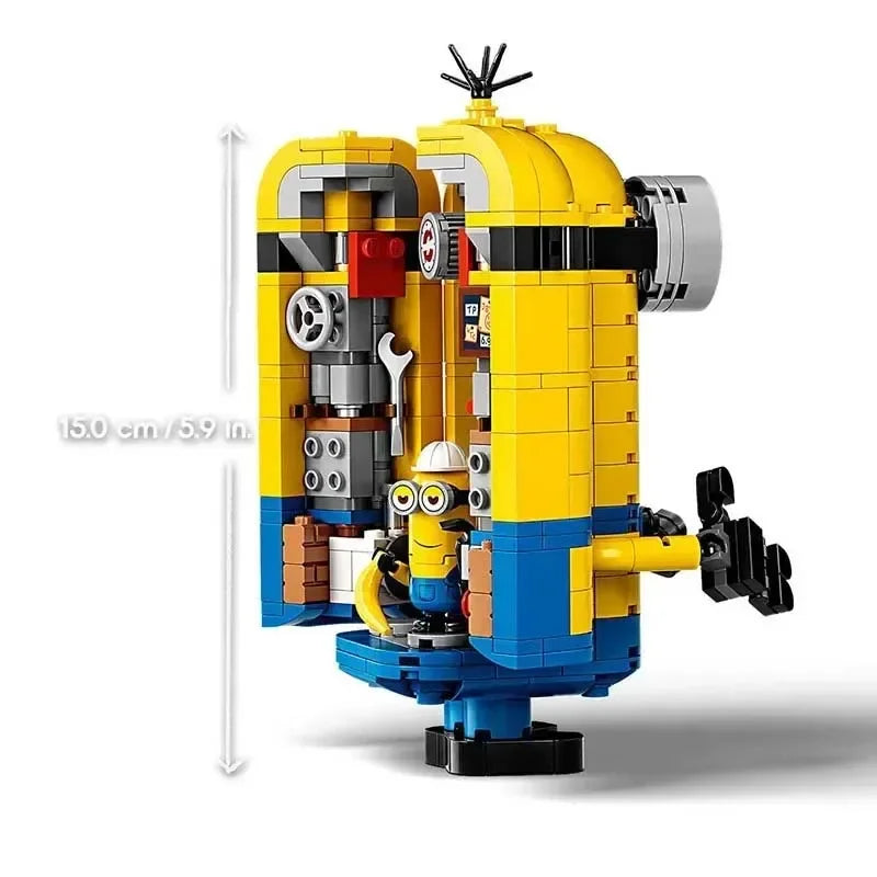 Despicable Me Minion Building Block – Mini Cute DIY Puzzle Toy, Compatible Brick Set for Kids Gift and Model Decoration