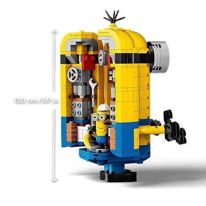 Despicable Me Minion Building Block – Mini Cute DIY Puzzle Toy, Compatible Brick Set for Kids Gift and Model Decoration
