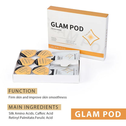 CO2 Glam Pod for Bubble Facial – Aqua Facial Skincare Pods with CO2 Serum Gel for Spa Treatment and Revive