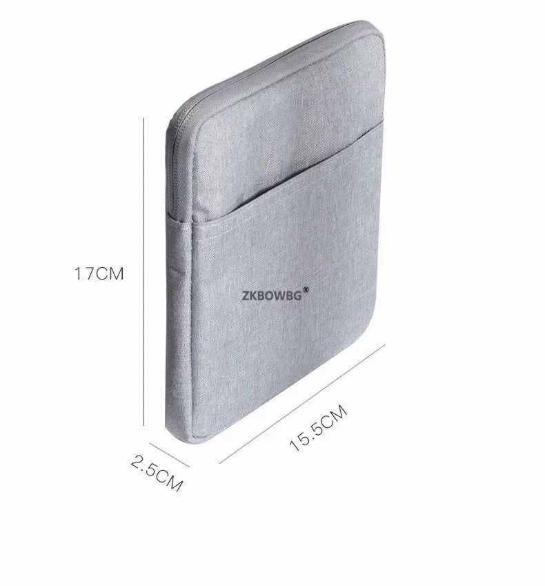 Universal Sleeve Bag Case for 7" eReaders — Kobo Libra 2, H2O Libra Colour, Onyx Boox Leaf 2/3, Kindle Oasis 9th/10th