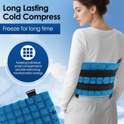 Self-Absorbent Ice Bandage — Reusable Hot & Cold Compress Pad for Arm, Leg, Knee, Ankle & Shoulder