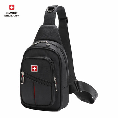 SWISS Men’s Chest Bag – Outdoor Waterproof Shoulder Crossbody Bag, Large Space, Practical & Durable Sling Bag for Men