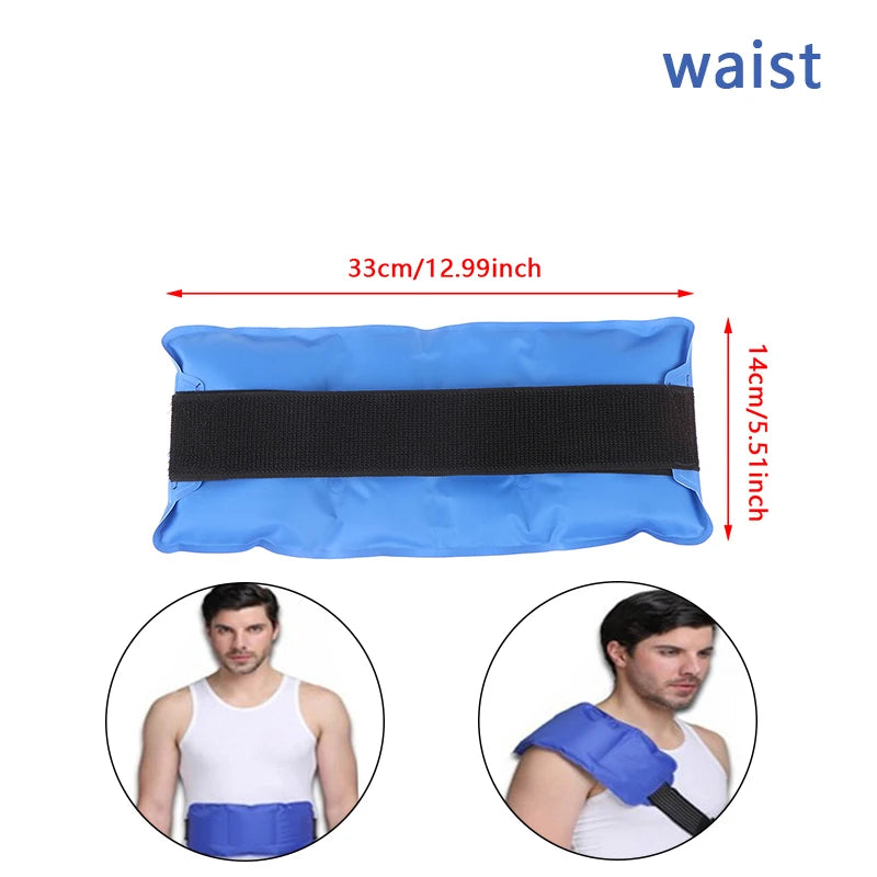 Ankle Ice Pack Brace Wrap — Reusable Hot & Cold Therapy Gel Support for Sprains & Pain Relief
