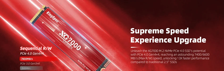 KingSpec M2 SSD NVMe – 128GB, 256GB, 512GB, 1TB PCIe 3.0 Internal Solid State Drive for Laptop & Desktop 2280