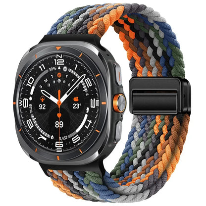 Magnetic Nylon Strap for Samsung Galaxy Watch Ultra 47mm – Adjustable Loop Bracelet Band Accessory