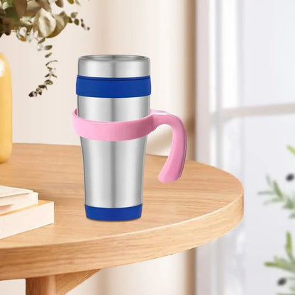 Water Bottle Tumbler Handle – Travel Mug Holder for 20oz/30oz Car Cup Rack & Drink Holder Accessory