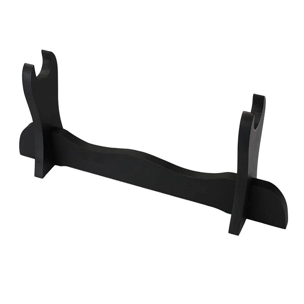 Large Wooden Sword Display Stand - 1/2 Layer Rack for Katana, Wakizashi, Tanto & Wand