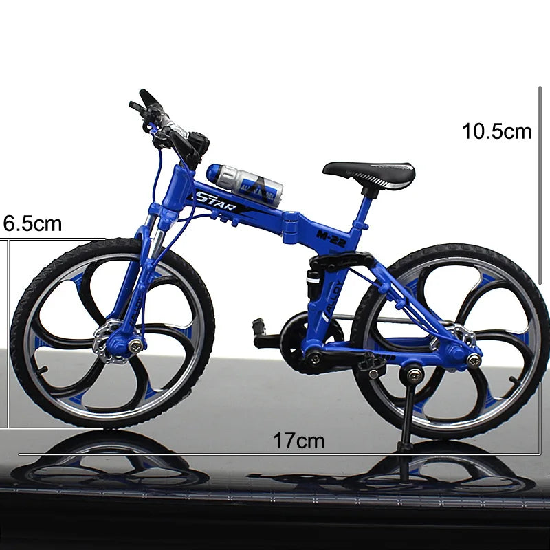 1:8 Alloy Mini Mountain Bike Model – Diecast Metal Simulation Bicycle Toy Collectible Gift