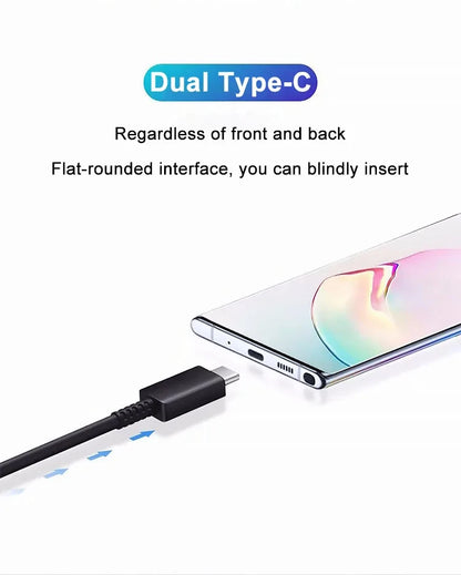 NNBILI 2-Pack 45W USB-C Fast Charging & Data Cable — Compatible with Samsung Galaxy S20/S22/S23 Ultra, Note 10+, A54 5G