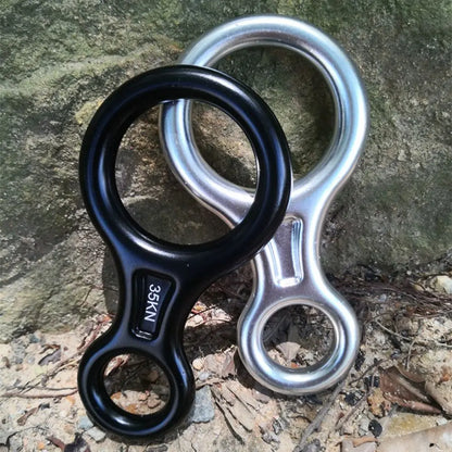 35KN Rock Climbing Descender – Figure 8 Rope Device for Downhill & Climbing Gear Equipment