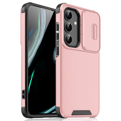 Samsung Galaxy S Series Slide Camera Armor Case – Compatible with S21/S22/S23/S24/S25 Ultra & FE Models