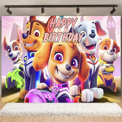 PAW Patrol Skye Pink Birthday Party Decorations Set – Foil Balloon Backdrop, Disposable Tableware & Baby Shower Supplies for Girls Kids Gifts