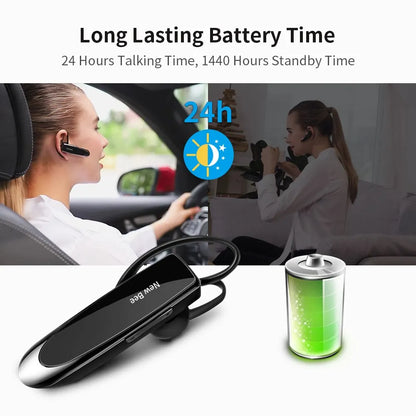 New Bee B41 Wireless Bluetooth 5.0 Earphones – Hands-Free Mini Headset with CVC 6.0 Mic, 22H Music Playing for iPhone
