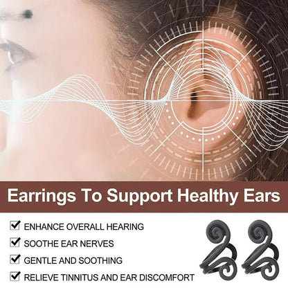 Tinnitus Relief Earrings – Anti-Tinnitus Ear Sleeves & Earring Stoppers for Soothing Ear Pressure Relief