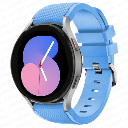 20mm/22mm Silicone Watch Strap for Samsung Galaxy Watches - Replacement Bracelet for Galaxy Watch 4, 5, 5 Pro, 6 Classic, 46mm, Watch 3, Active 2, S3 & S2