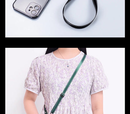 Simplicity Crossbody Cell Phone Lanyard – Adjustable Neck Strap with Universal Clip Gasket, Anti-Lost Mobile Phone Lanyard