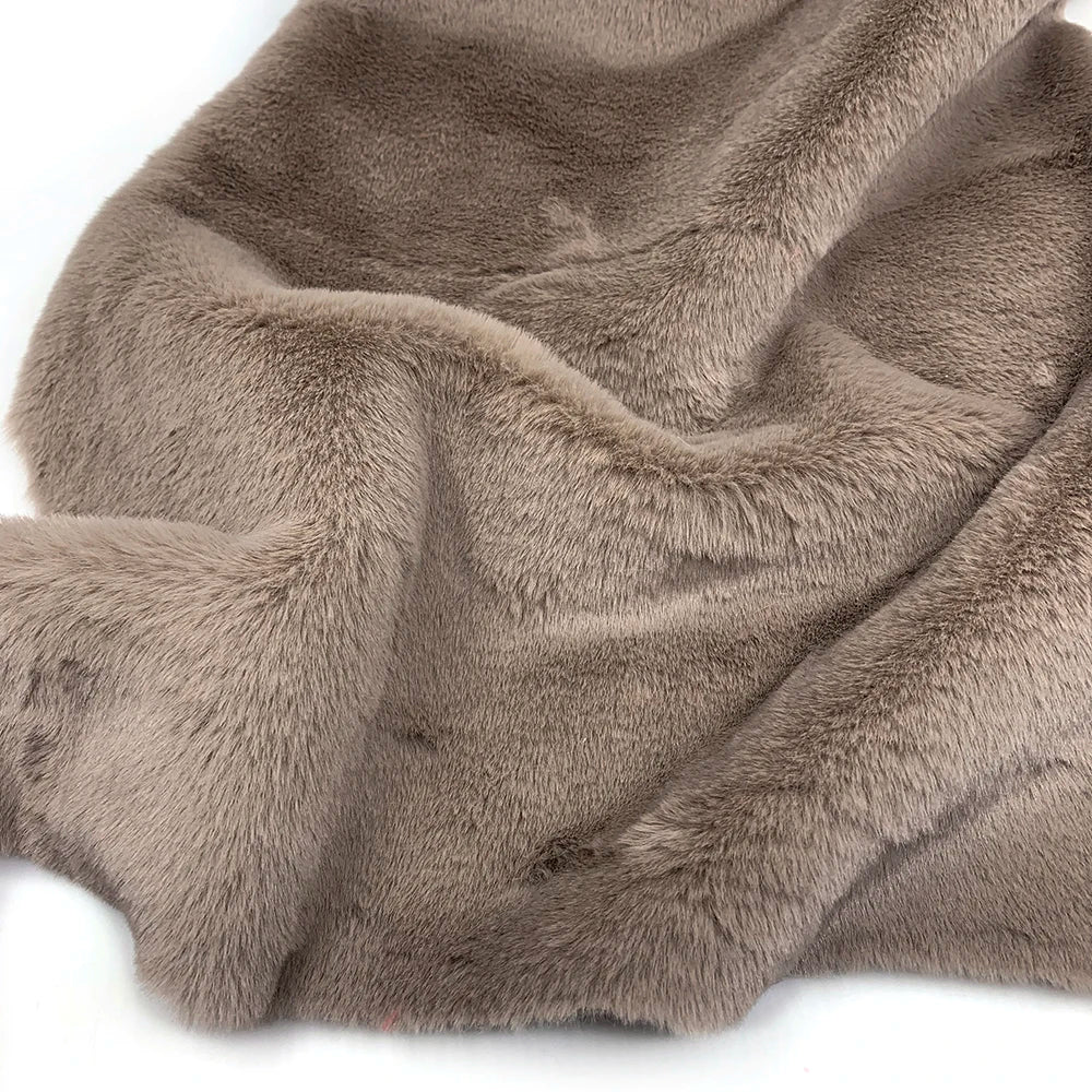 Faux Rabbit Fur Fabric – 50/80/160cm Super Soft 10mm Pile Plush Material for Stuffed Toys & Sewing