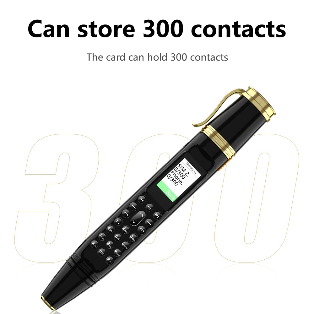 SERVO BM111 3-in-1 Magic Voice Pen Phone – Portable Dual SIM Mobile, Bluetooth Dial Recorder, and Original Telephone Device