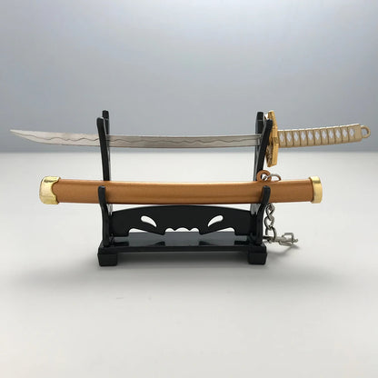 8 Styles Roronoa Zoro Samurai Sword Keychain – Katana Scabbard Keyring for Men & Women, Cosplay Toy Jewelry Gift