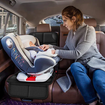 Car Seat Protector Mat - Waterproof Oxford Anti-Slip Cushion for Baby & Child Safety Seats