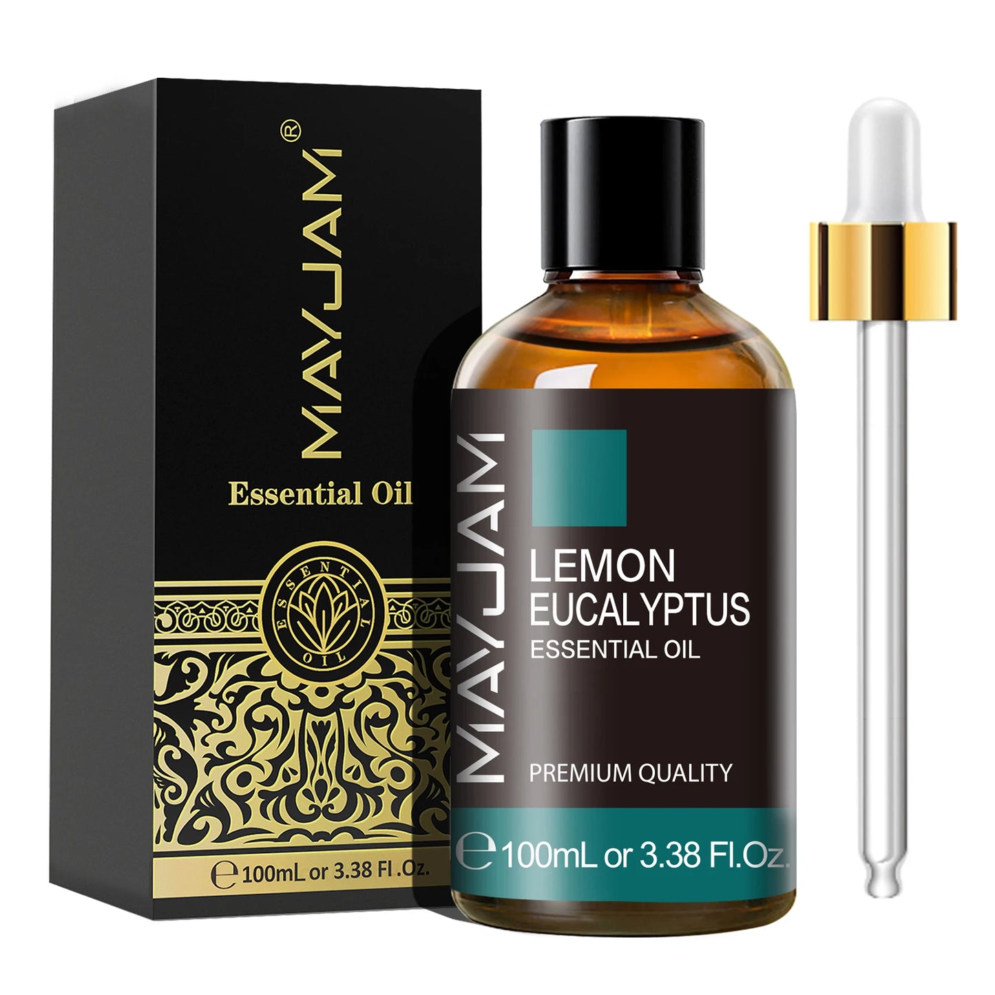 MAYJAM 100ml Essential Oil with Dropper - Sandalwood, Lavender, Eucalyptus & Vanilla for Humidifiers & Candles
