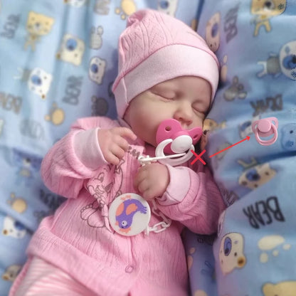 MRB 50cm Realistic Bebe Reborn Doll – Handmade Silicone Vinyl LouLou Toy for Girls Christmas Gift