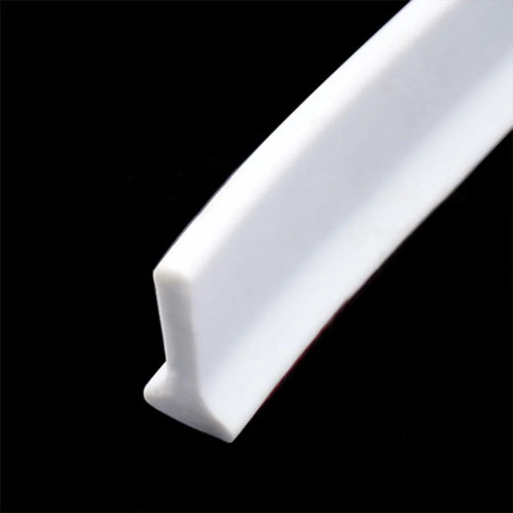 Flexible Silicone Shower Water Stopper - Waterproof Bathroom Barrier Strip for Door Bottom Sealing and Wet-Dry Separation