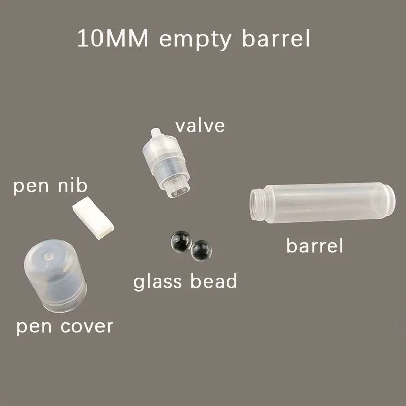 Plastic Empty Pen Rod Tubes – 0.5 to 30mm Barrels for Graffiti, Liquid Chalk, Paint Marker Accessories