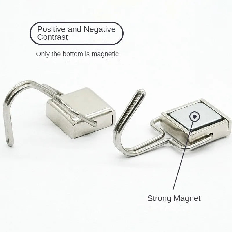 50PCS Strong Magnetic Hooks — Multi-Purpose Home, Kitchen & Bathroom Storage Hangers