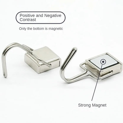 50PCS Strong Magnetic Hooks — Multi-Purpose Home, Kitchen & Bathroom Storage Hangers