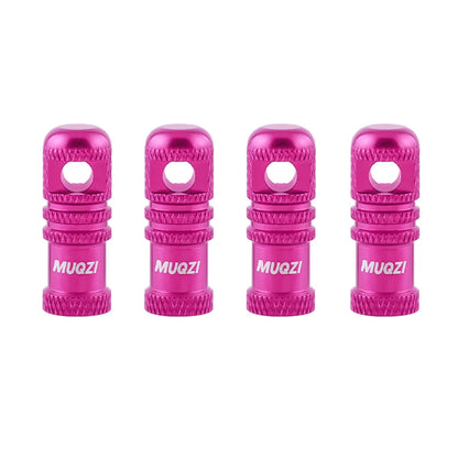 MUQZI 2/4PCS Presta Valve Caps with Core Remover — MTB Tubeless Tire Valve Stem Accessories