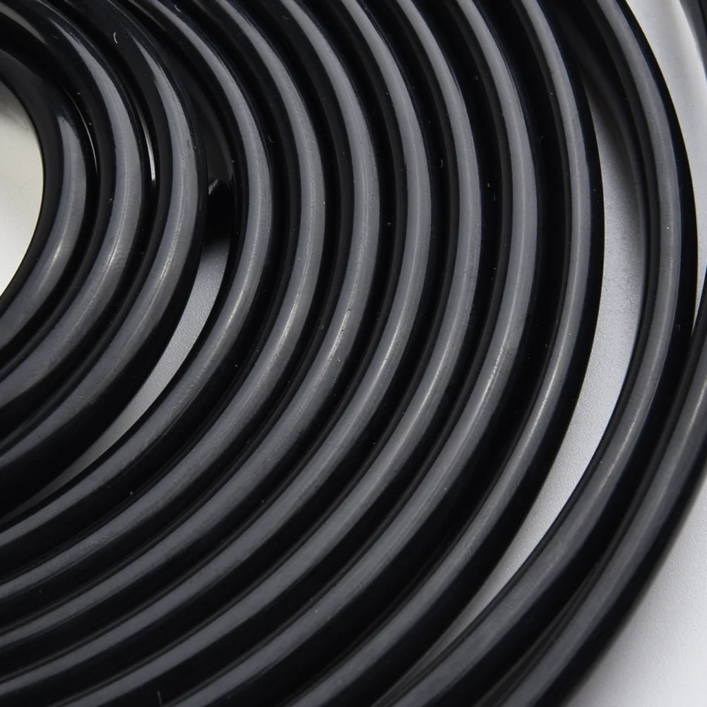 5M Car Door Edge Protector Strip - U Shape Rubber Seal Trim 11x5mm Auto Door Guard for Scratch Protection, Sealing & Decoration