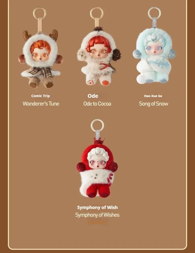 Skullpanda Winter Music Series Plush Blind Box – Cute Keychain Pendant Toy Gift