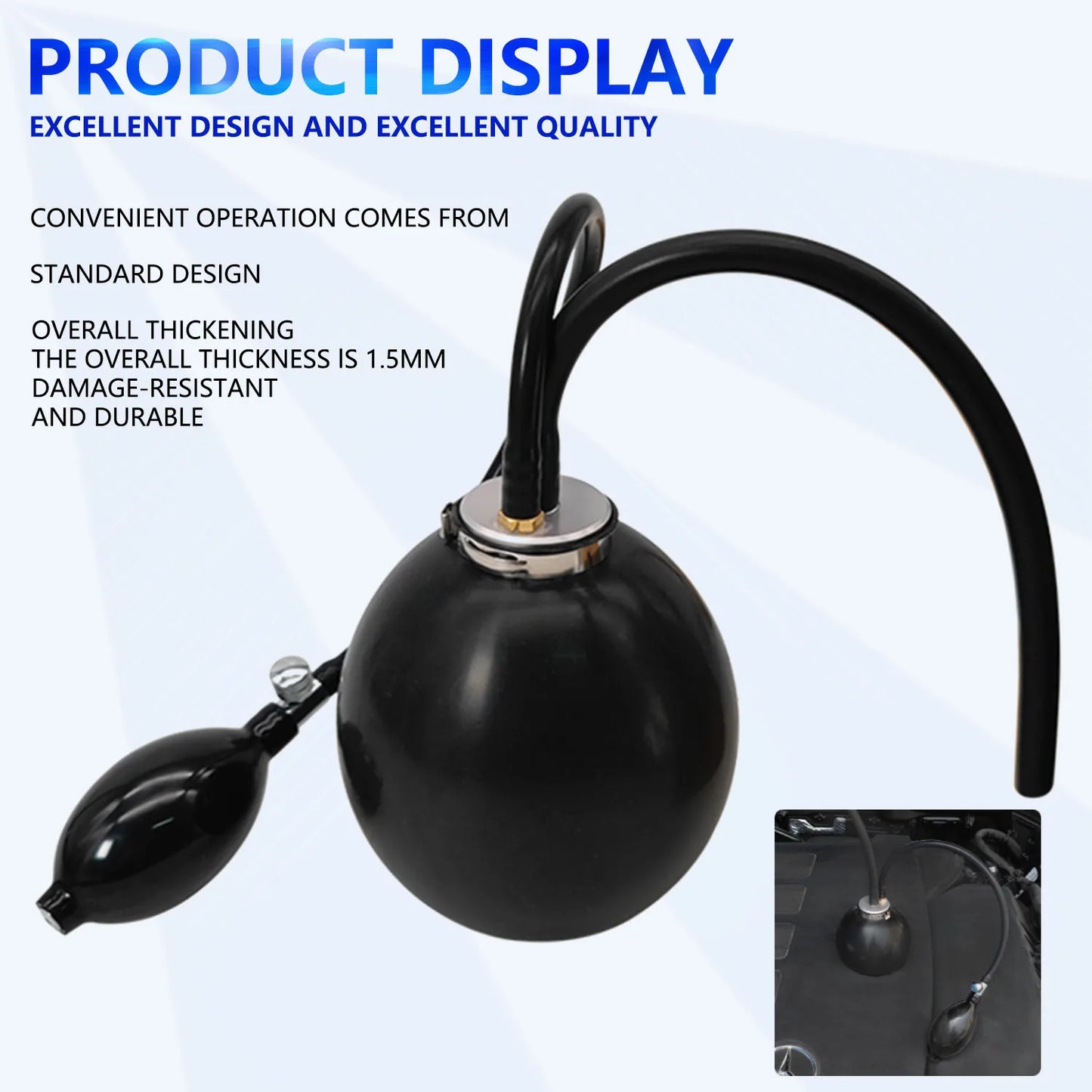Universal Easy Intake Adapter | Quick Seal Entrance for Smoke Leak Detector & Airbag Diagnostic Tool