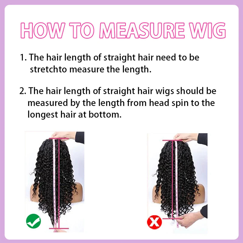 Water Wave 13x6 Lace Front Wig – Deep Curly Human Hair Wet & Wavy Pre-Plucked with Baby Hair for Women