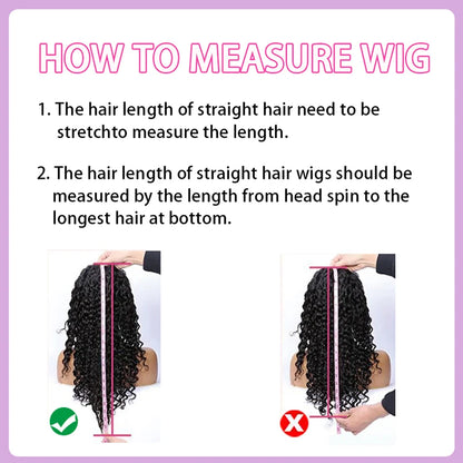 Water Wave 13x6 Lace Front Wig – Deep Curly Human Hair Wet & Wavy Pre-Plucked with Baby Hair for Women