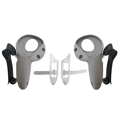 Silicone Protective Controller Case Cover for Meta Quest 3/3S – Battery Replacement Opening & Knuckle Strap, VR Accessory