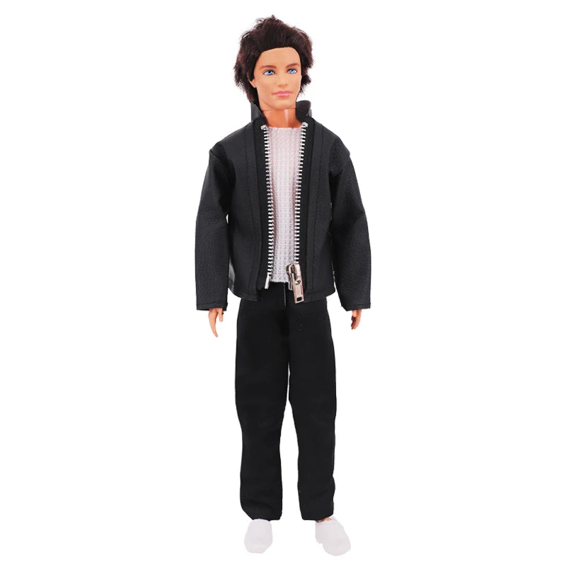30cm Ken Doll Clothes – Pop Suit Top & Pants Outfit for Boys, Holiday Gift Doll Accessories