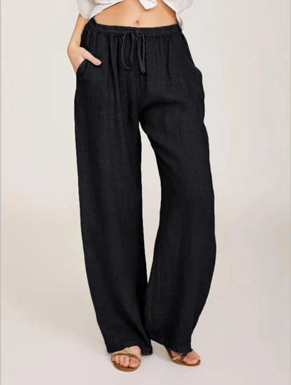 New Arrival: Large Loose Cotton Hemp Casual Pants for Women - Perfect for Summer and Autumn in Europe and America