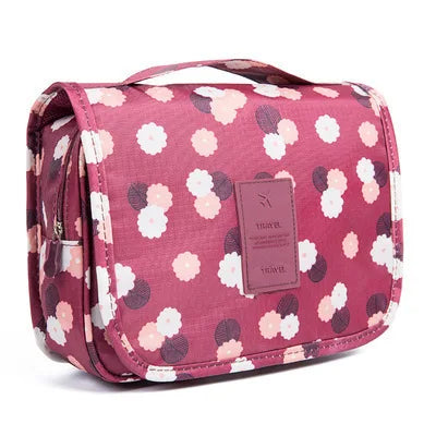 Waterproof Hanging Travel Makeup Bag – Bathroom Cosmetic Organizer for Men & Women