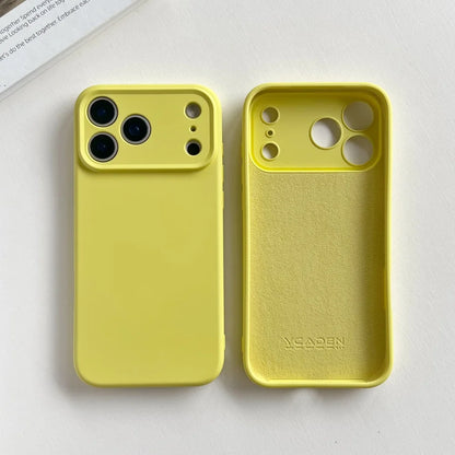 Liquid Silicone iPhone Case - Matte Soft Candy Color Cover for iPhone 11–18, 16e, Air, Plus & Pro Max Models