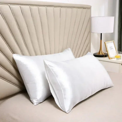100% Natural Mulberry Silk Pillowcase - Real Silk Hair & Skin Care Bedding Cover with Custom Size Options
