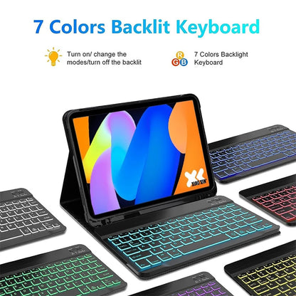 Lenovo Tab M11 11" Case with Bluetooth Keyboard – Smart Stand Cover for Xiaoxin Pad 2024/2025